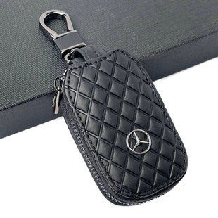 Купить Ключница &ndash; чехол автомобильная для ключей с логотипом Mercedes-Benz Ромб Черный 60900 Чехлы для автоключей