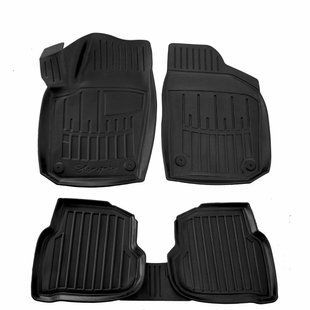 Купить Автомобильные 3D коврики в салон для Volkswagen Polo Sedan 2010-2020 / Высокий борт 43911 Коврики для Volkswagen