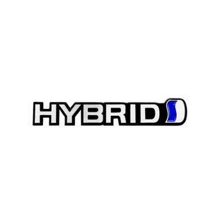 Купити Емблема напис Hybrid 149&times;27мм алюміній (на скотчі) 90538 Емблема напис на іномарки