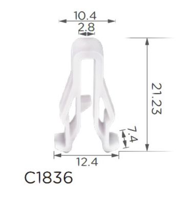 Купить Скобы Hyundai (12545) (C1836) 73828 Фиксатор под саморез