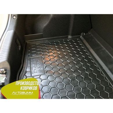 Купити Автомобільний килимок в багажник Kia Ceed JD 2012- Hatcхечбекack base/mid / Гумо - пластик 42129 Килимки для KIA
