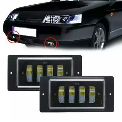 Купить Противотуманные фары LED фары ВАЗ 2110-15 / 40W / Линзованные черный отражатель / 174X84X46мм / IP67 / 2 шт 32555 Противотуманные фары ВАЗ
