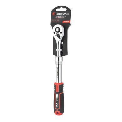 Купить Рукоятка с храповым механизмом телескопическая, 72 зуба 3/8", Cr-V STORM INTERTOOL ET-8005 77813 Рукоятки с храповым механизмом (трещотки)