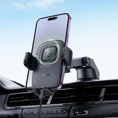 Купити Автотримач з бездротовою зарядкою REMAX RM-C41+ тримає телефон на клейкої поверхні 24667 Автотримач з бездротовою зарядкою і автозахватом