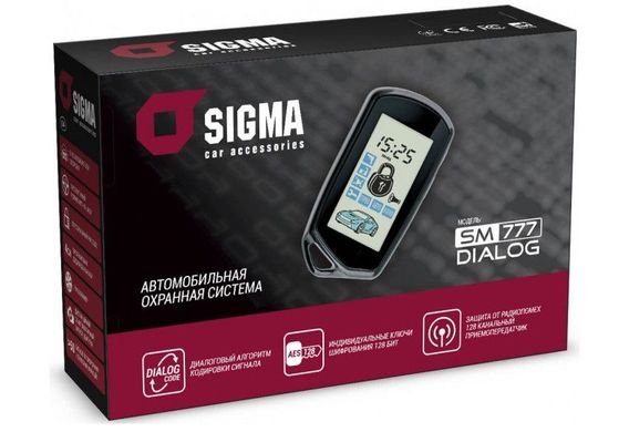 Купити Автосигналізація SIGMA SM777 DIALOG / двостороння / діалоговий код / брелок 2 шт / одні двері / LCD дисплей 25276 Двостороння (9міс. Гарантії)