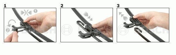 Купить Щетка стеклоочистителя дворник Bosch Aerotwin 550 мм AR22U 1 шт (3397008537) 43037 Дворники бескаркасные