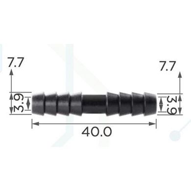 Купить Соединитель для трубок d7.9мм OEM 22030 (C402) 73716 Соединители