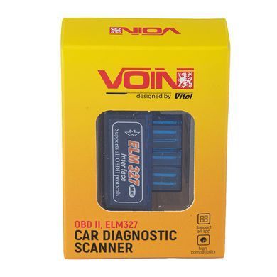 Купити Діагностичний автомобільний сканер OBD II ELM327 v2.1 (ELM-32721) 91316 Автосканери