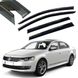 Купити Дефлектори вікон вітровики Benke для Volkswagen Passat B7 США 2014- (Чорний Молдинг Нержавіюча сталь 3D) 66254 Дефлектори вікон Volkswagen - 1 фото из 7
