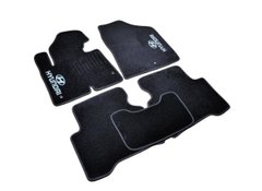 Купити Автомобільні килимки ворсові Hyundai Santa Fe 2012- Чорні 5 шт 32867 Килимки для Hyundai