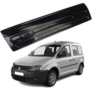 Купити Зимові накладки на бампер Volkswagen Caddy 2004-2010 Глянець (Voron Glass) 8127 Зимові накладки на решітку радіатора