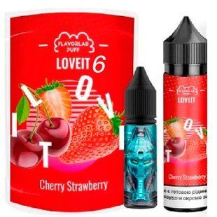 Купити Piдина Самозаміс Flavorlab Love IT 60ml 6мг (органіка) Кавун Полуниця Вишня Арбуз Клубника Вишня 79823 Рідини FL