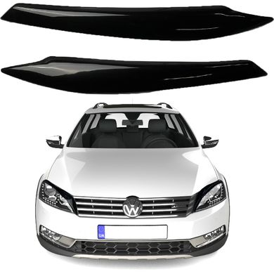 Купить Реснички фар для Volkswagen Passat B7 2010-2015 Европа Voron Glass 58917 Реснички - Защита фар