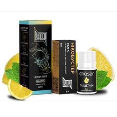 Купити Набір для самозамісу Chaser Black Lemon Mint (Гліцерин 12мол Премікс 15мол Бустер 3мол) 66985 Рідини від Chaser