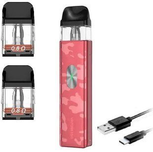 Купити Бaraтopaзовий Haбip VP Xros 4 Mini 1000mAh 2 мл (Картриджів 0.8 ОМ 3 шт) Camo Red Камо Червоний 80162 Стартові Набори (Рідина та Картриджі)
