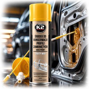 Купити Мовіль K2 Cavity Wax для захисту від корозії та гідроізоляція аерозоль 500 мл (L330) 102767 Шумовіброізоляція