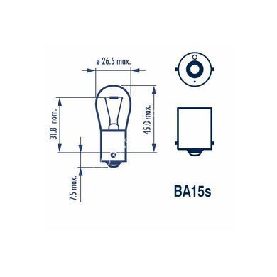Купить Автолампы Одноконтактная Narva P21W BAU15s Amber (Повороты) 10 шт (17638) 62804 Автолампы габаритные - Подсветка салона - Приборов