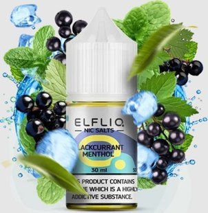 Купить ЕІf Lіq жидкость 30 ml 50 mg Blackcurrant Menthol Черная Смородина Ментол 111558 Жидкости от EL