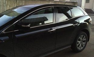Купить Дефлекторы окон ветровики Mazda CX-9 2007- С Хром Молдингом 36149 Дефлекторы окон Mazda