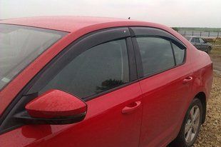 Купити Дефлектори вікон вітровики Skoda Octavia A7 2014- EuroStandart 2375 Дефлектори вікон Skoda