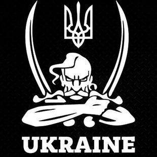 Купить Наклейка Переводка Казак С Саблями 24 х 30 см Белая 1 шт 67886 Наклейки на автомобиль