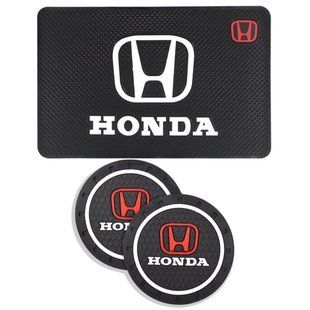 Купить Набор Антискользящих ковриков для торпеды и подстаканника Honda 3 шт 63037 Антискользящие коврики на торпеду
