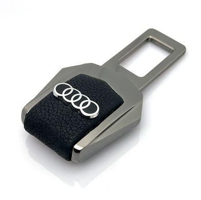 Купити Заглушка ременя безпеки з логотипом Audi Темний хром 1 шт 39468 Заглушки ременя безпеки