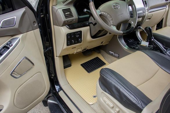 Купити Килимки в салон передні EVA для Toyota Prado 120 2002-2010 (Металевий підп'ятник) 2 шт 63532 Килимки для Toyota