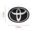 Купить Эмблема под стеклом Toyota Черная 170х115 мм на скотче (Завод) 88921 Эмблемы на иномарки - 2 фото из 5