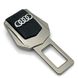 Купити Заглушка ременя безпеки з логотипом Audi Темний хром 1 шт 39468 Заглушки ременя безпеки - 1 фото из 6