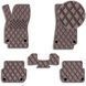 Купить Коврики в салон для Audi A6 (C6) 2004-2011 Экокожа Коричневые 5 шт (Rombus) 68546 Коврики для Audi