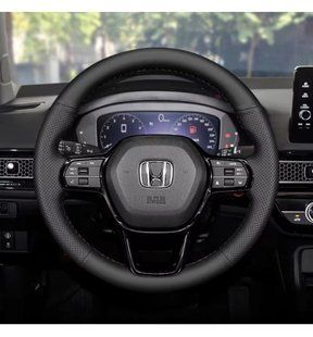 Купить Чехол Оплетка Руля для Honda CR-V/Civic/Accord 2020-2025 Кожа (Модельная Выкройка) №24 101009 Оплетки на Руль