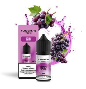 Купити Piдина Самозаміс Flavorlab Triple 30ml Grape Soda Виноградна сода 89830 Рідини FL