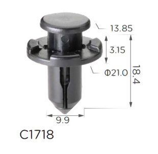 Купить Клипса распорные Subaru (90914-0007, 909140007, 11408) (C1718) 74015 Фиксатор распорный с фиксацией
