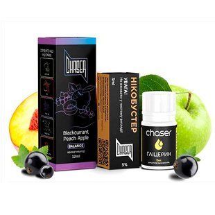Купити Piдина Chaser Самозаміс Black ULTRA 30ml Black ULTRA 30ml Blackcurrant Peach Apple 66987 Рідини від CH