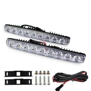 Купить Дневные ходовые огни ДХО Elegant / 278x25x23 мм / 12W*12SMD / Белые 2 шт 21203 Дневные Ходовые Огни (ДХО)