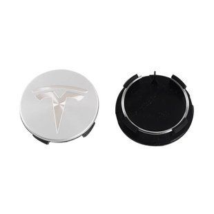 Купить Колпак колеса Tesla серебро 56 мм алюминий 1 шт OEM 600587900A (колпачок, заглушка диска) 94642 Колпачки на титаны