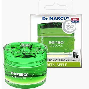 Купить Ароматизатор воздуха Банка с гелем Senso Deluxe - Green Apple (Зеленое яблоко) 57611 Ароматизаторы под сидения