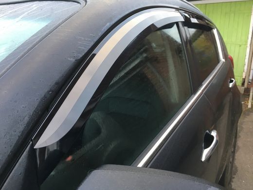 Купить Дефлекторы окон ветровики для Kia Sportage 2010-2015 4 шт (Auto Clover) 89988 Дефлекторы окон KIA