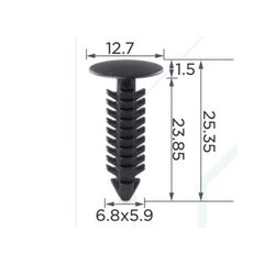 Купити Кліпса для обшивки салону (OEM N804448, 10353) (C0007) 74090 Фіксатор типу цвях