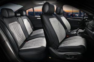 Купити Накидки для Сидінь Алькантара "Elegant" NAPOLI Сірий Повний Кт. (700 113) 31811 Накидки для сидінь Premium (Алькантара)