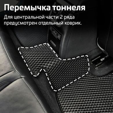Купить Коврики в салон EVA для Audi A4 (В8) 2008-2015 с подпятником Черные 5 шт 63631 Коврики для Audi