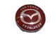 Купить Колпак колеса Mazda красный (юбилейный) черный 60 мм пластик металл 1 шт (колпачок, заглушка диска) CH 94667 Колпачки на титаны - 1 фото из 3