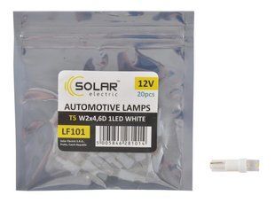 Купить Светодиод 12V Т5 Белый LED 1 Solar LF101_P 20шт 26212