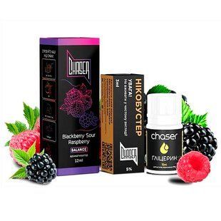 Купити Piдина Chaser Самозаміс Black ULTRA 30ml Blackberry Sour Raspberry 66988 Рідини від CH