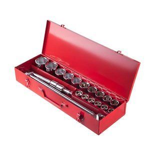 Купить Набор инструмента 3/4", 20 ед (гол. 19-50 мм) металлический кейс INTERTOOL ET-6024 77922 Наборы инструментов