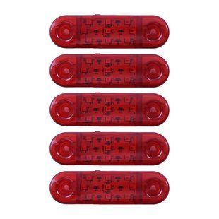 Купити Габарит овальний 110х40 мм 12/24V Led 9 діодів Касний 5 шт (MRT 23 К 132) 41186 Габаритні вогні