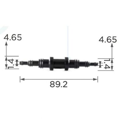 Купити З’єднувач для трубок d9.5 6.3 3.2мм ОЕМ 22054 (C419) 73721 З'єднувачі