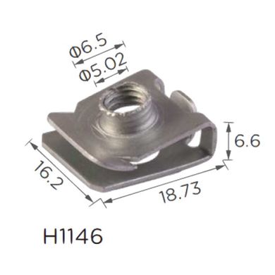 Купить Скоба под винт L-19x16 D=6 Toyota (90179-06127, 9017906127, 16481)H1146) 73834 Скоба Шайба Металлическая