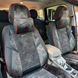 Купить Авточехлы универсальные 5D экокожа замша Черно - серые 8303 Майки для сидений закрытые - 3 фото из 10